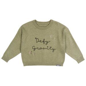 WICKED Movie ELPHABA Defy Gravity Sage Green Sweater Toddler Girl Size 5T NEW